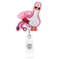 Funny Goose Nurse Badge Reel, Cuff 'Em