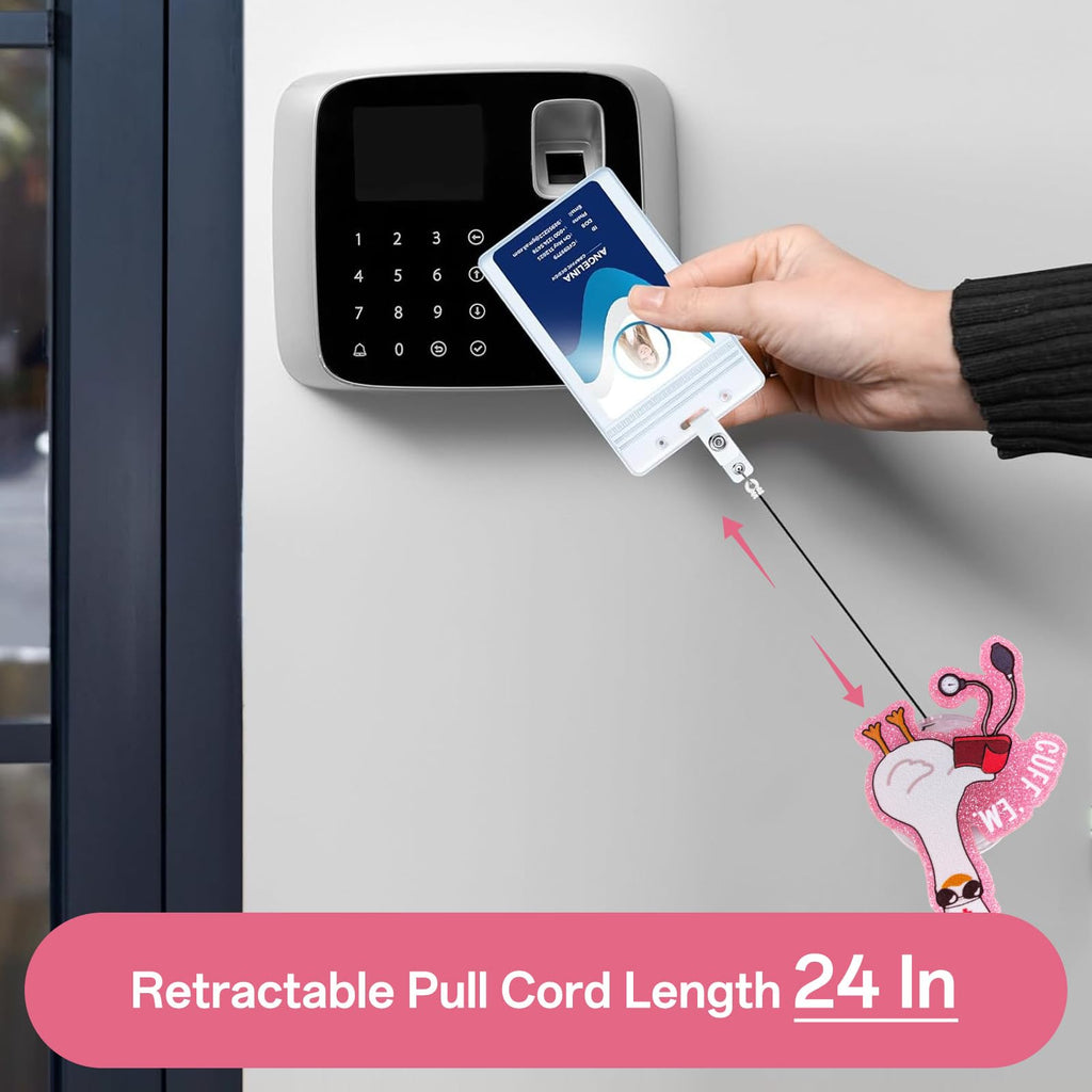 Funny Goose Nurse Badge Reel, Cuff 'Em