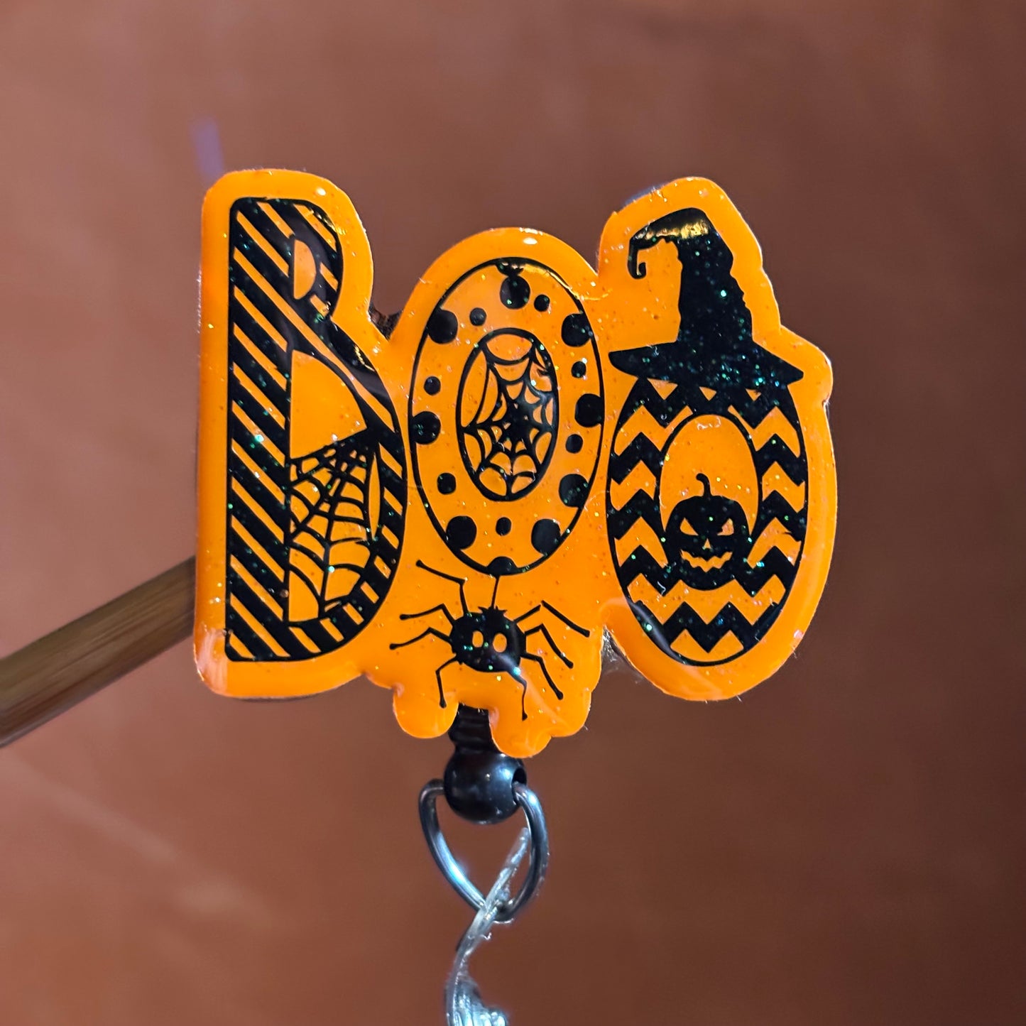Halloween BOO Badge Reel