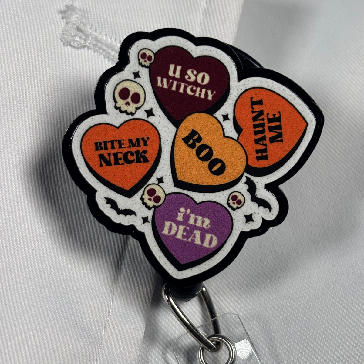 Halloween Hearts Badge Reel